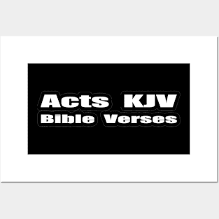 Acts KJV Bible Verses Text Posters and Art